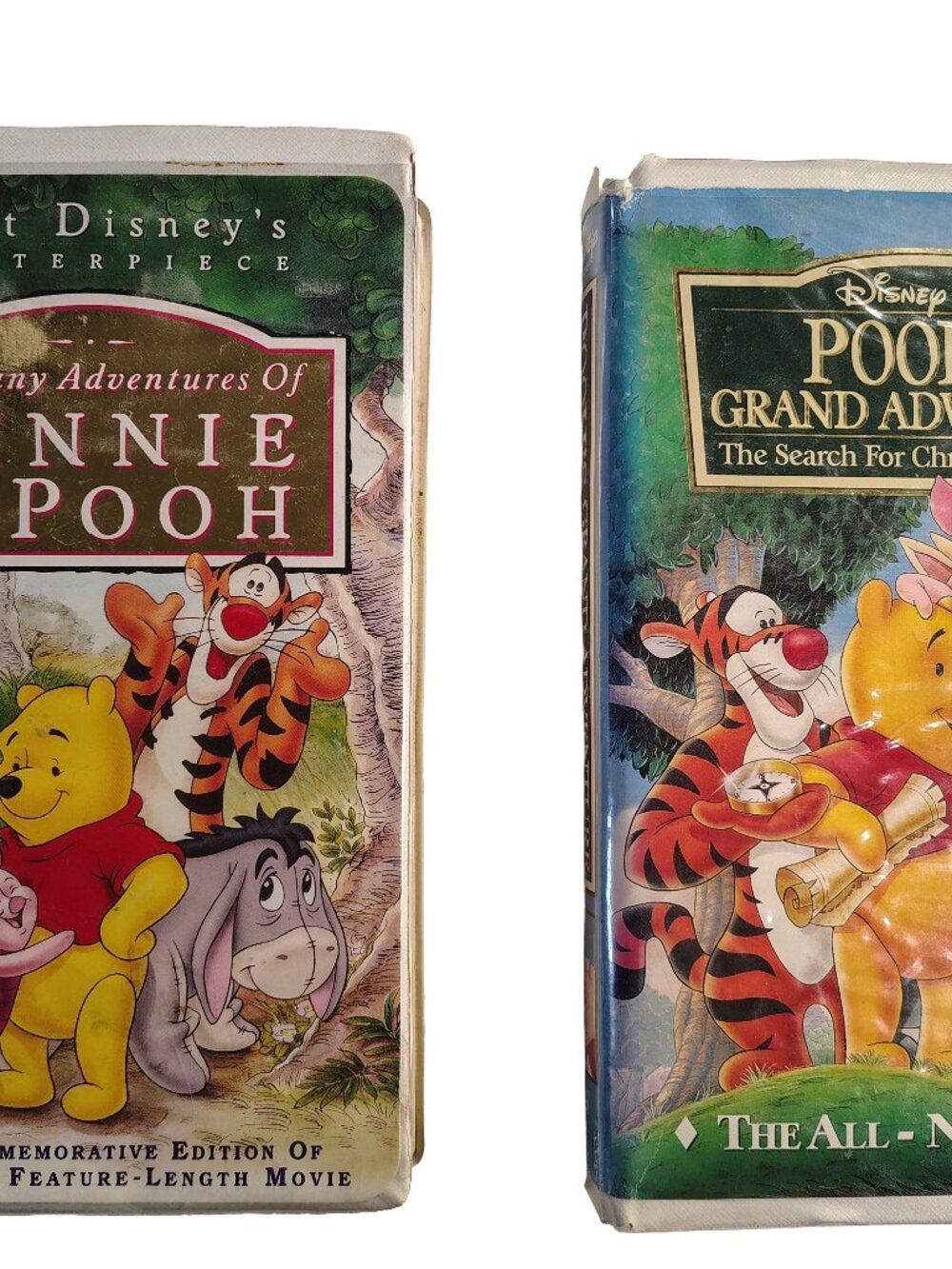 (1977-1997) Winnie-The-Pooh Disney Clamshell VHS Cassette Tape Duology Set